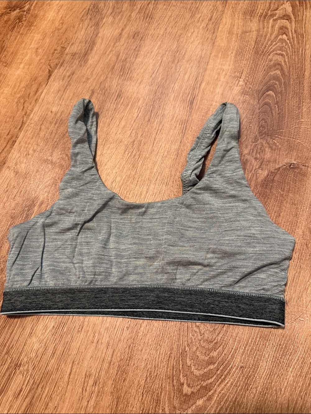allbirds Women's Heather Gray Stretch Sports Bralette